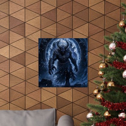 Demon Emerging From Portal - Dark Fantasy Art Print (Matte Poster) - Moikas