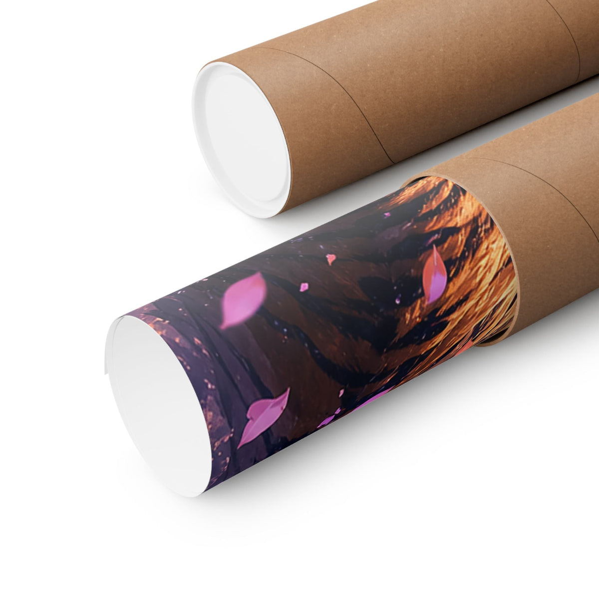 Dragon And Tiger Facing Off - Anime Manga Art Print (Matte Poster) - Moikas