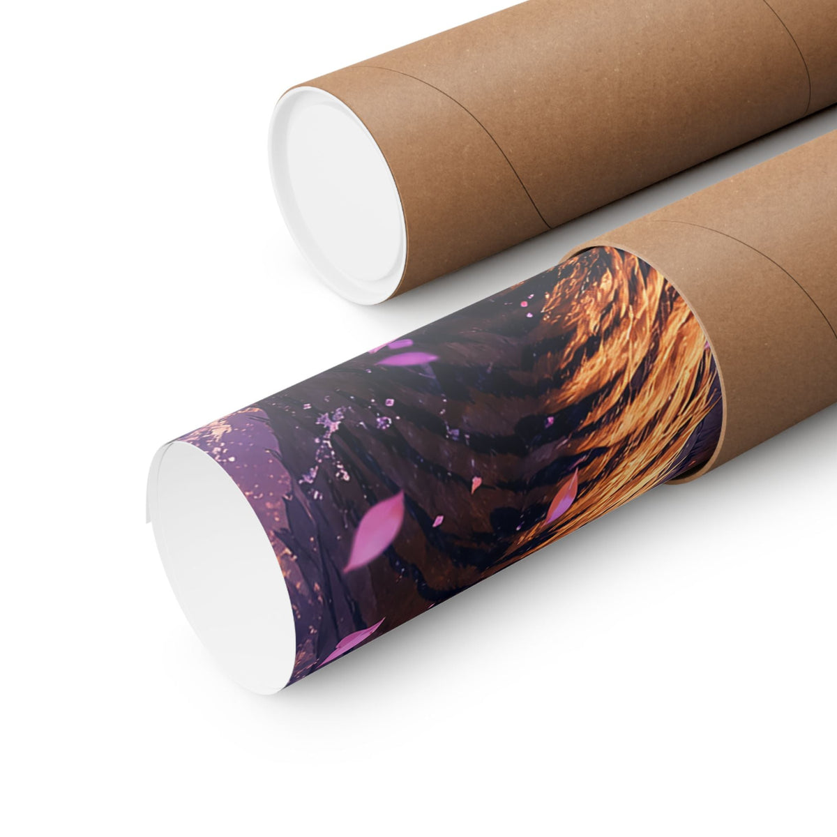 Dragon And Tiger Facing Off - Anime Manga Art Print (Matte Poster) - Moikas