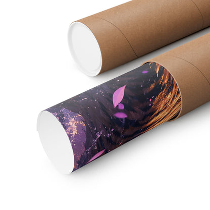 Dragon And Tiger Facing Off - Anime Manga Art Print (Matte Poster) - Moikas