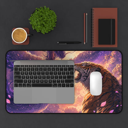 Dragon And Tiger Facing Off - Anime Manga Gaming Desk Mat - Moikas