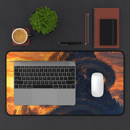 Dragon Coiled Around Mountain - Anime Manga Gaming Desk Mat - Moikas