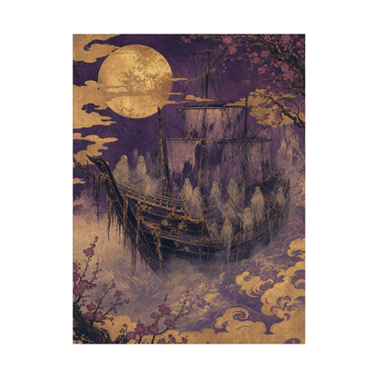 Funayurei Ghost Ship - Japanese Mythology Art Print (Matte Poster) - Moikas