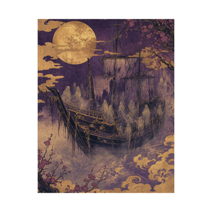 Funayurei Ghost Ship - Japanese Mythology Art Print (Matte Poster) - Moikas