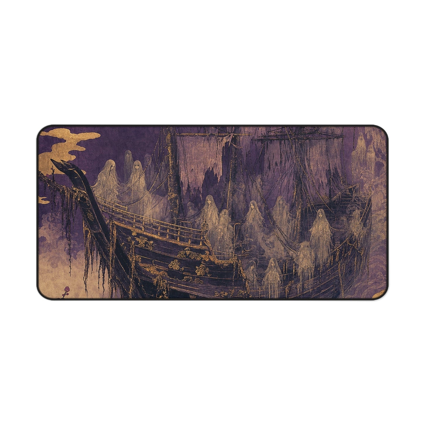 Funayurei Ghost Ship - Japanese Mythology Gaming Desk Mat - Moikas