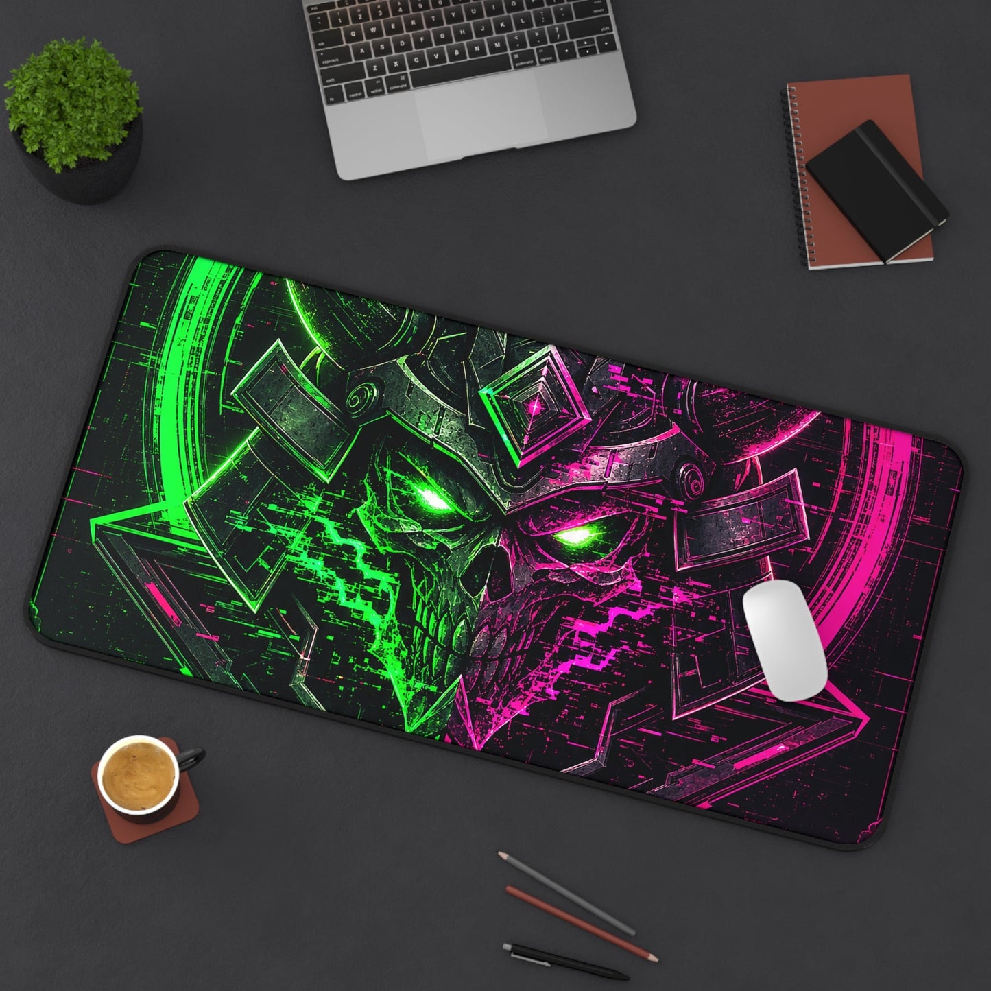 Gaming Guild Emblem - Gaming Culture Gaming Desk Mat - Moikas