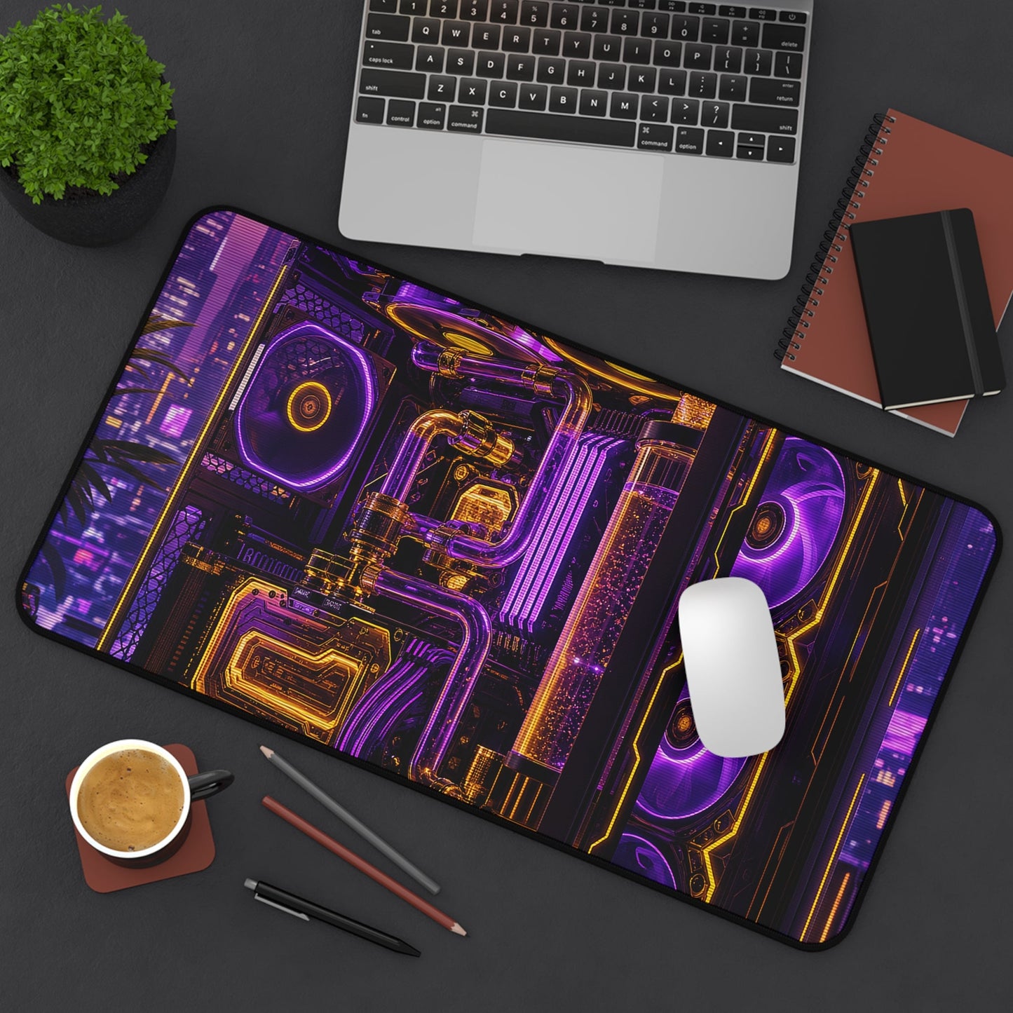 Gaming Pc With Liquid Cooling Glow - Gaming Culture Gaming Desk Mat - Moikas