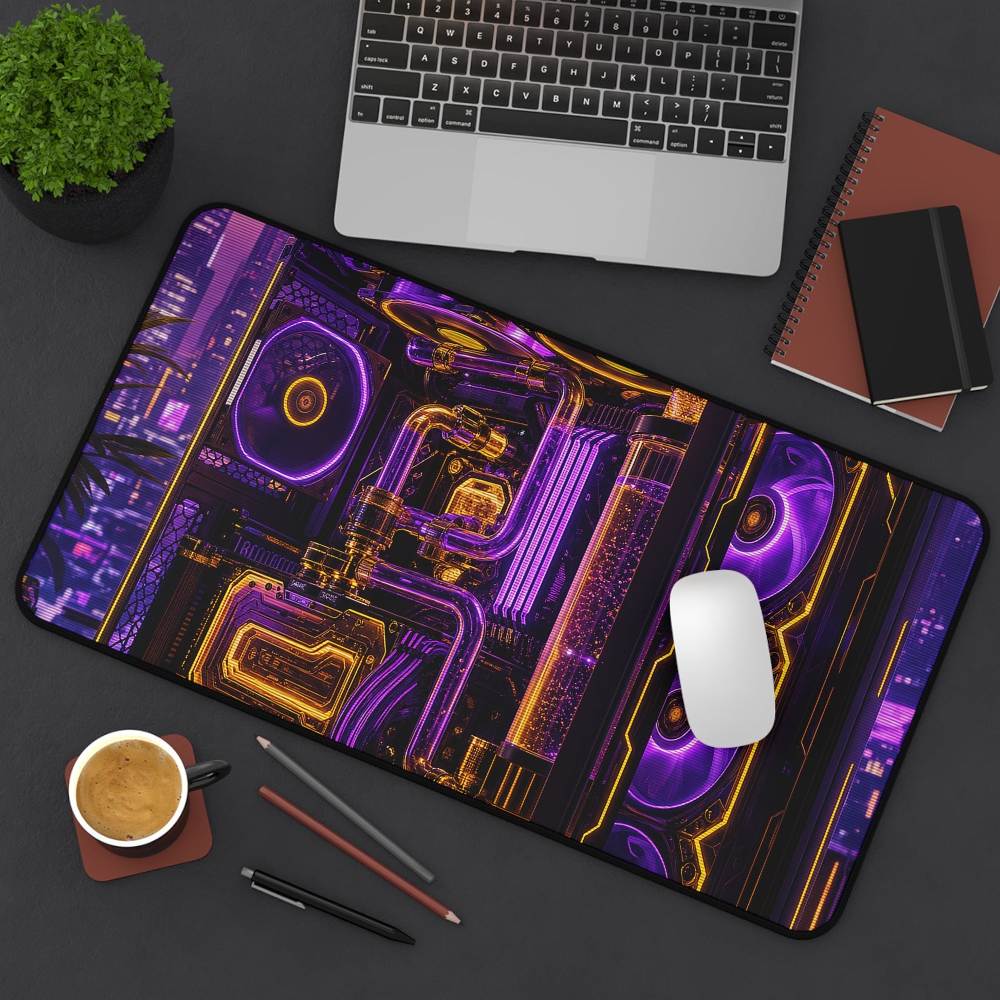 Gaming Pc With Liquid Cooling Glow - Gaming Culture Gaming Desk Mat - Moikas