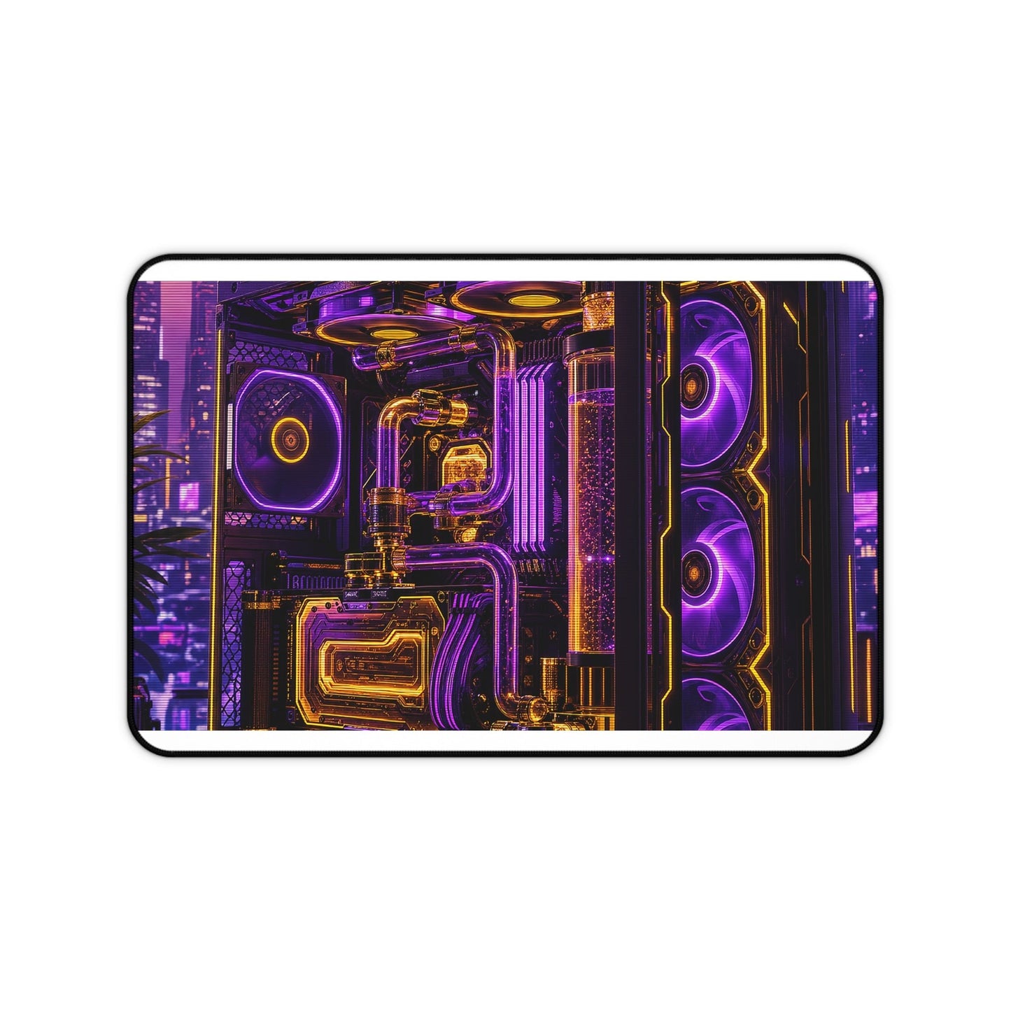Gaming Pc With Liquid Cooling Glow - Gaming Culture Gaming Desk Mat - Moikas