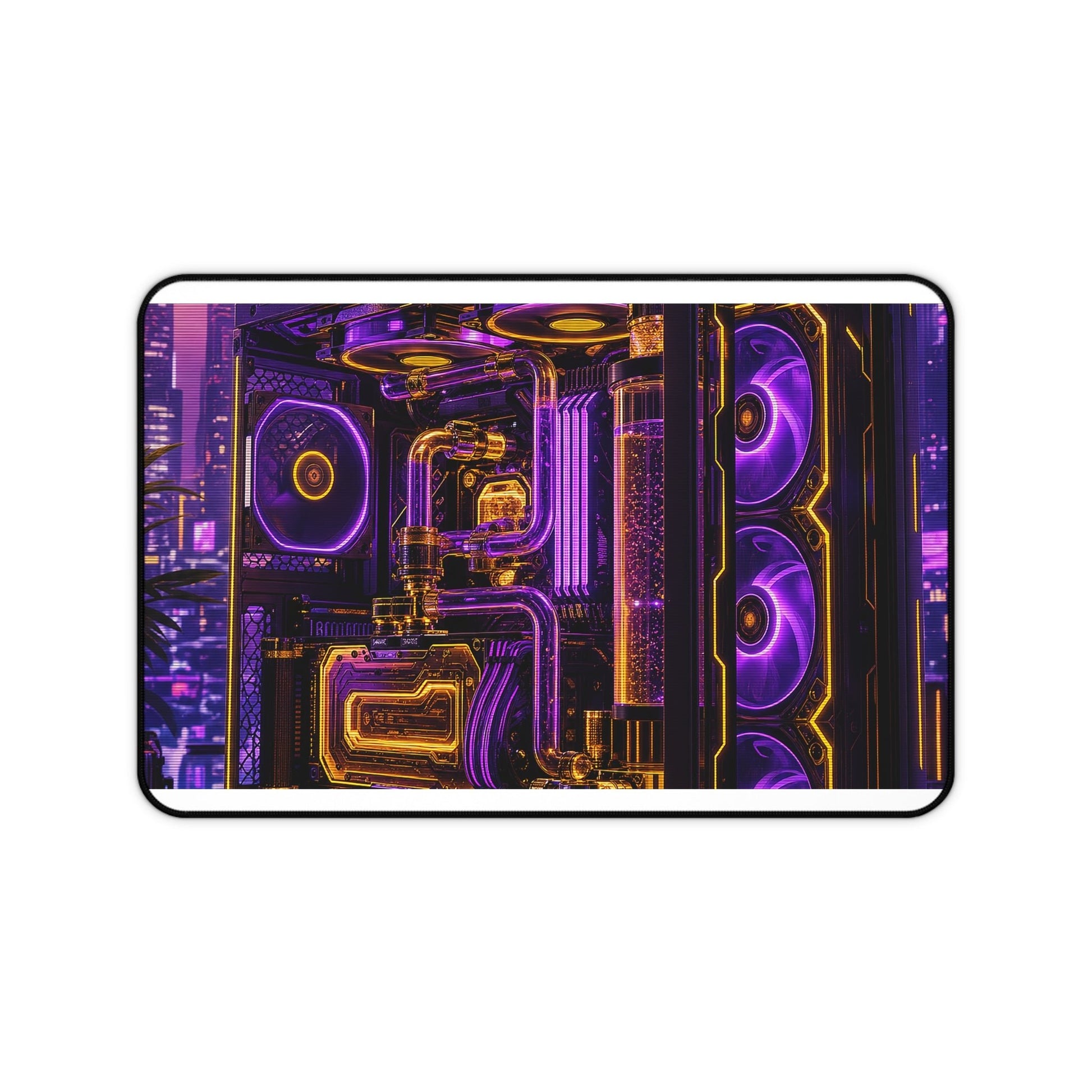 Gaming Pc With Liquid Cooling Glow - Gaming Culture Gaming Desk Mat - Moikas