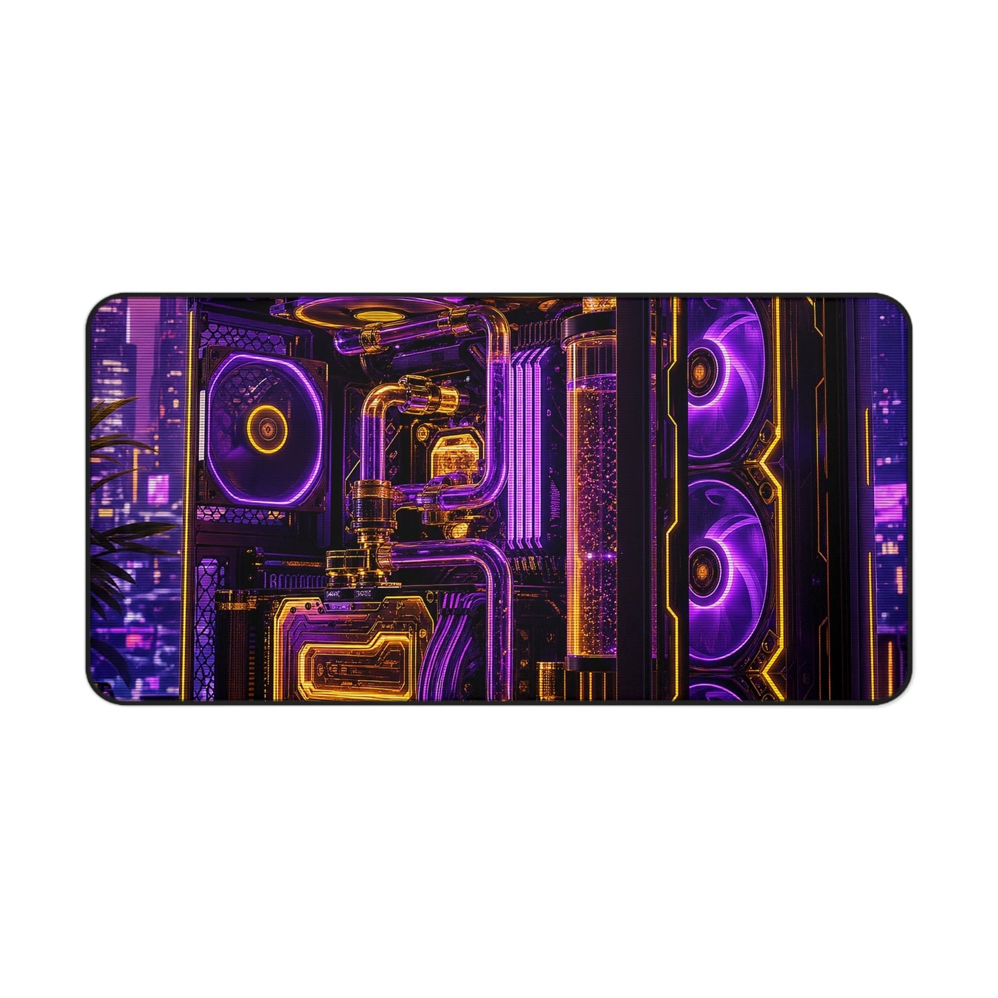 Gaming Pc With Liquid Cooling Glow - Gaming Culture Gaming Desk Mat - Moikas