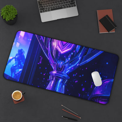 Gaming Trophy On Shelf - Gaming Culture Gaming Desk Mat - Moikas