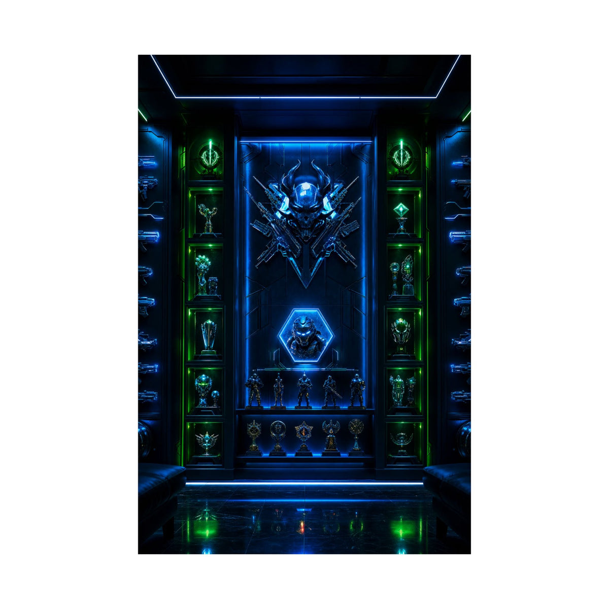 Gaming Wall Of Fame - Gaming Culture Art Print (Matte Poster) - Moikas