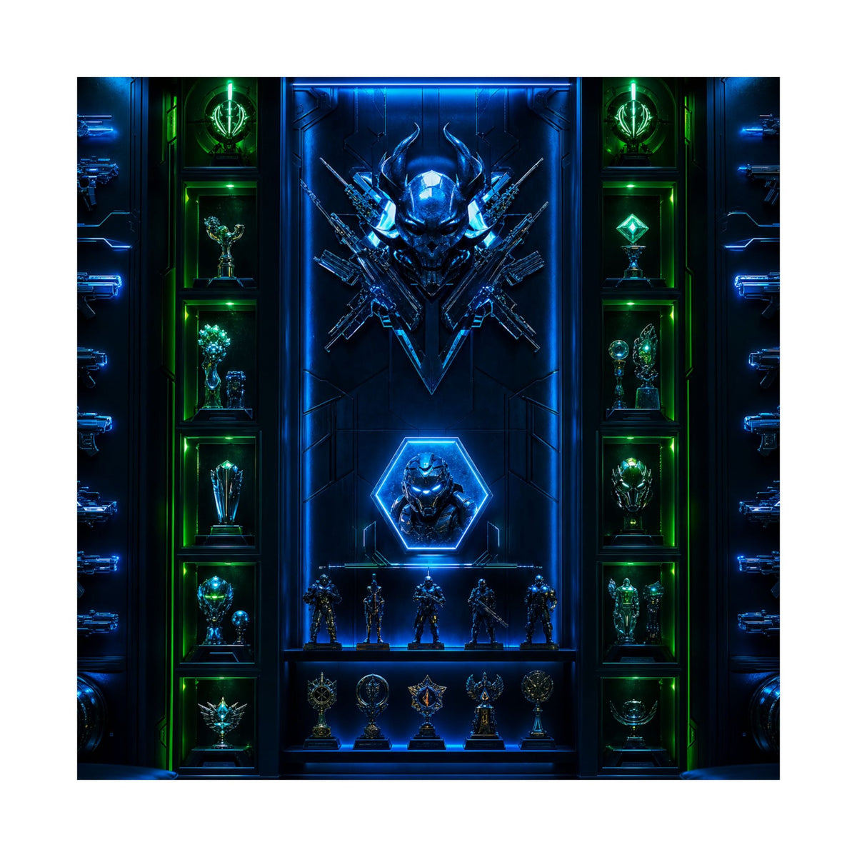 Gaming Wall Of Fame - Gaming Culture Art Print (Matte Poster) - Moikas