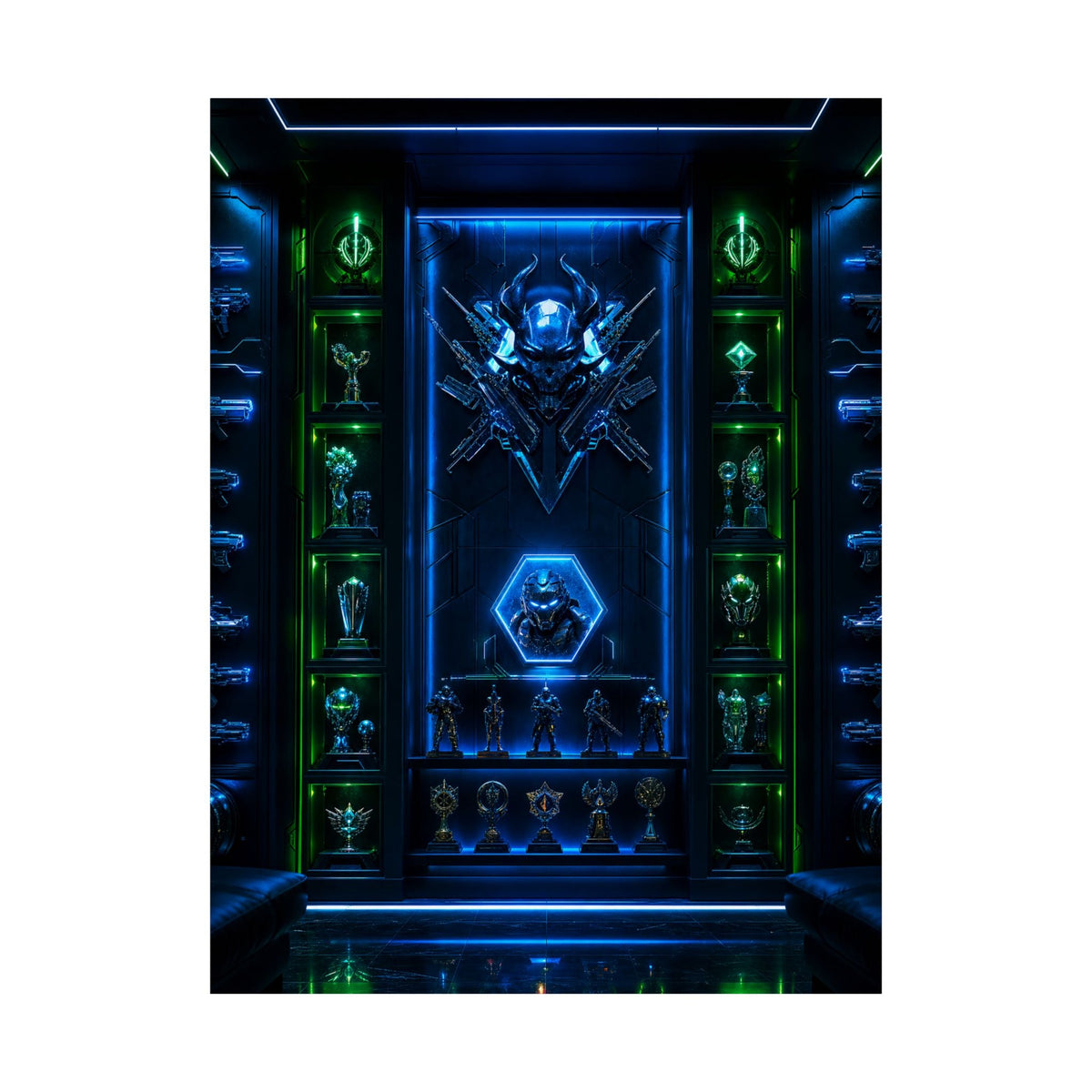 Gaming Wall Of Fame - Gaming Culture Art Print (Matte Poster) - Moikas