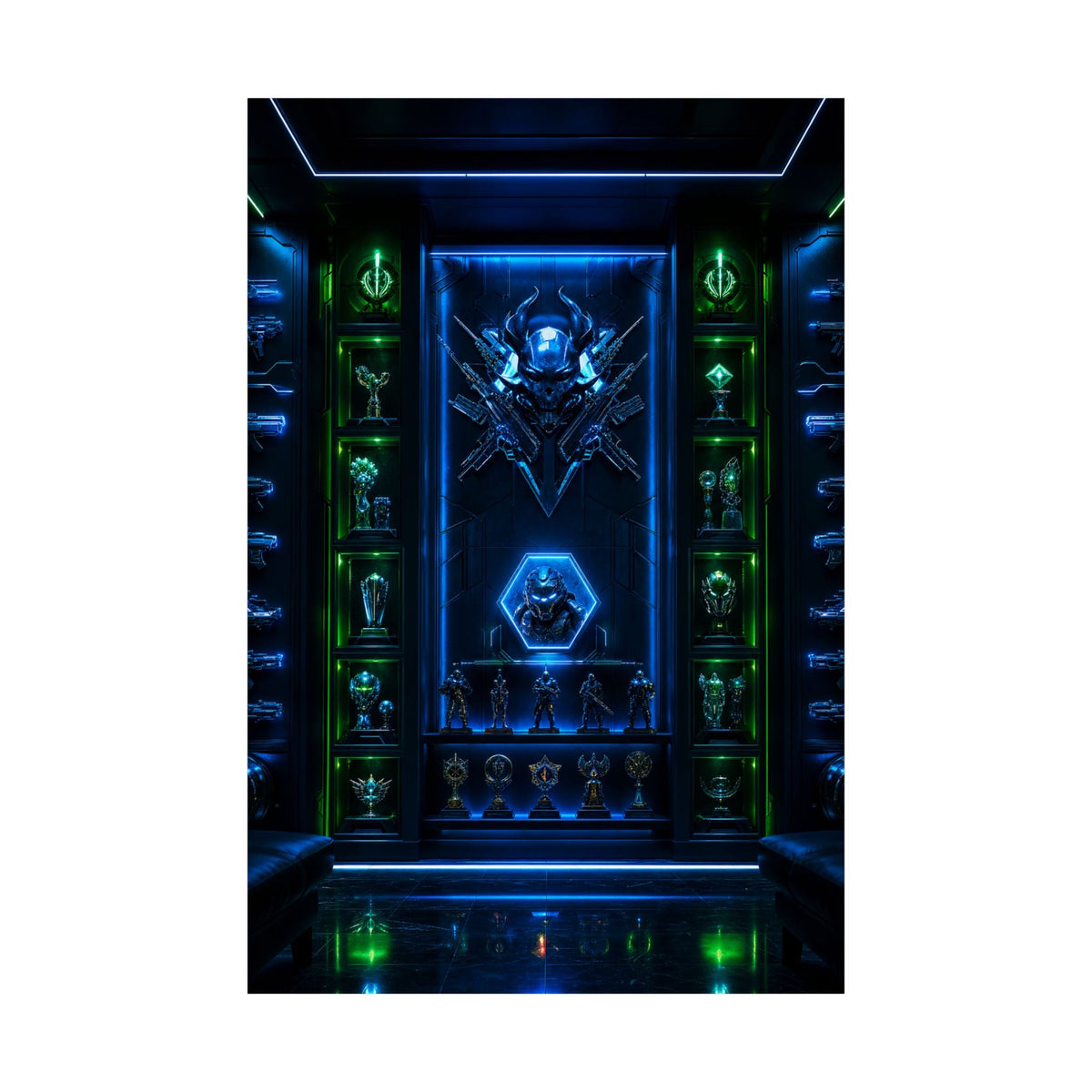 Gaming Wall Of Fame - Gaming Culture Art Print (Matte Poster) - Moikas