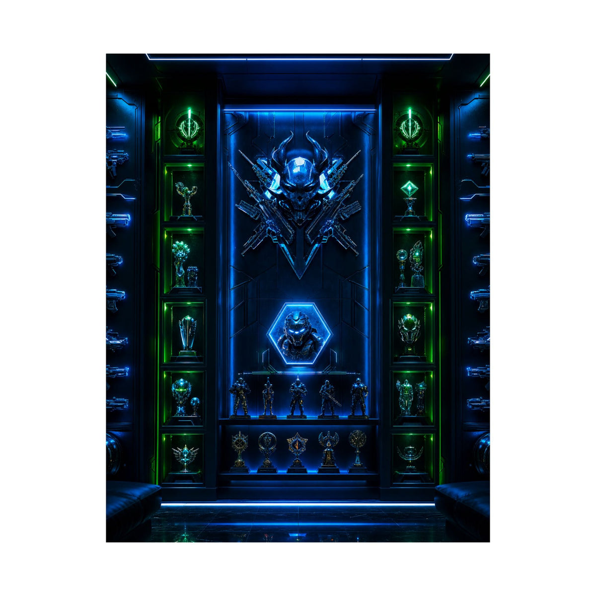 Gaming Wall Of Fame - Gaming Culture Art Print (Matte Poster) - Moikas
