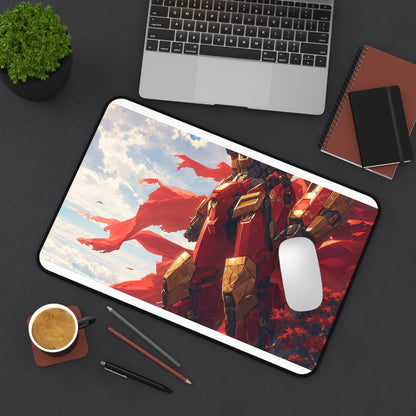 Giant Robot On Cliffside - Anime Manga Gaming Desk Mat - Moikas