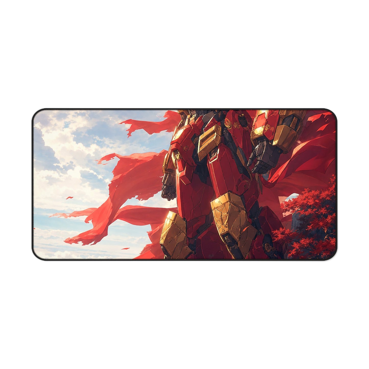 Giant Robot On Cliffside - Anime Manga Gaming Desk Mat - Moikas