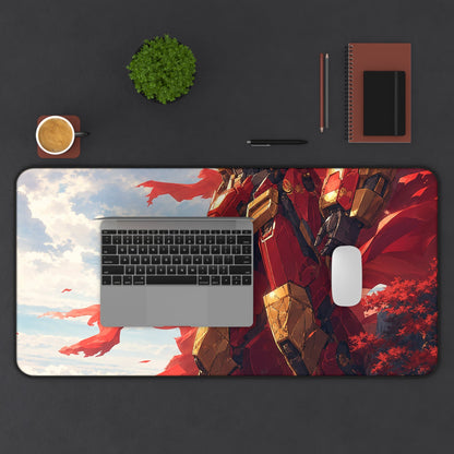 Giant Robot On Cliffside - Anime Manga Gaming Desk Mat - Moikas