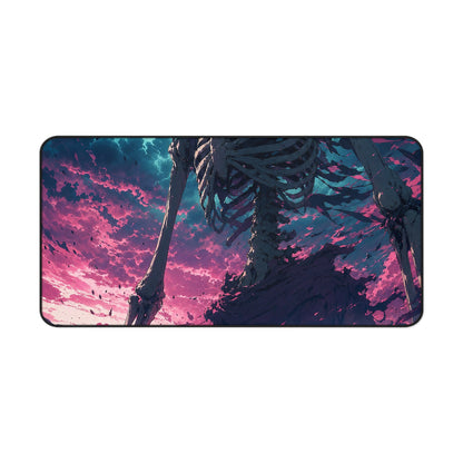 Giant Skeleton Looming Over Village - Anime Manga Gaming Desk Mat - Moikas