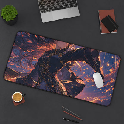 Girl Summoning Star Magic - Anime Manga Gaming Desk Mat - Moikas