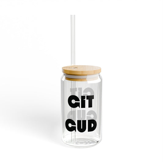Git Gud | Funny Dark Souls Inspired Tumbler, Video Game Coffee Cup, Office Or Geek Gift | Glass Sipper (16oz) - Moikas