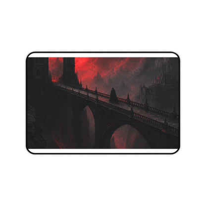 Gothic Bridge Over Void - Dark Fantasy Gaming Desk Mat - Moikas