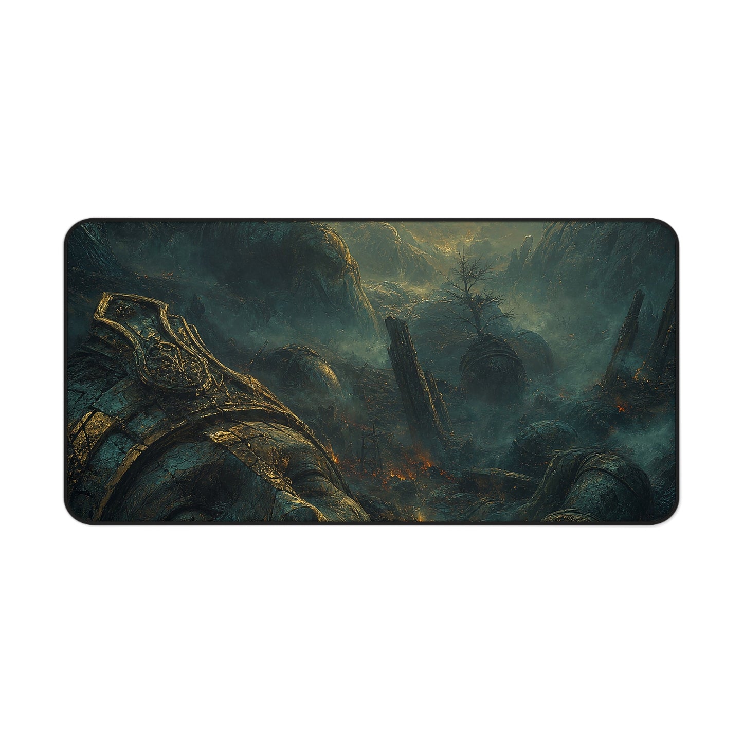 Graveyard Of Giants - Dark Fantasy Gaming Desk Mat - Moikas