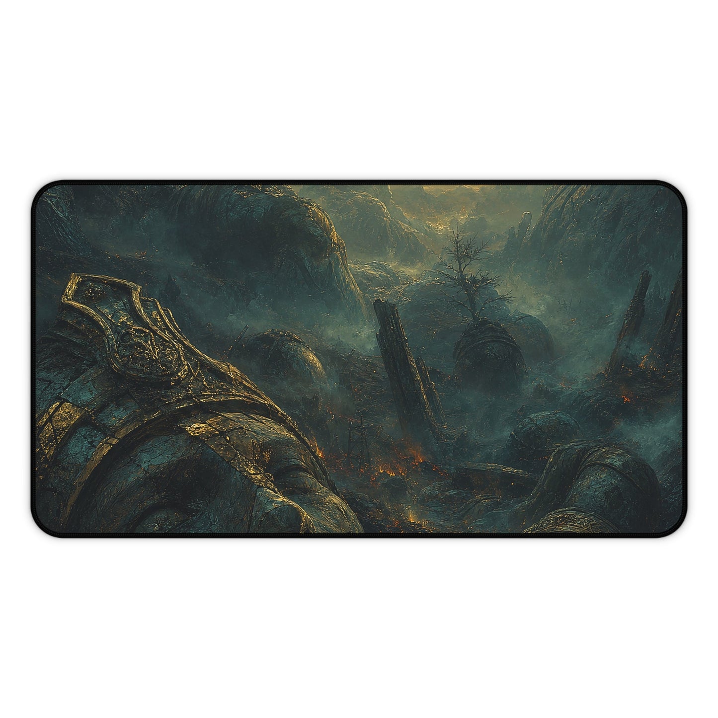 Graveyard Of Giants - Dark Fantasy Gaming Desk Mat - Moikas