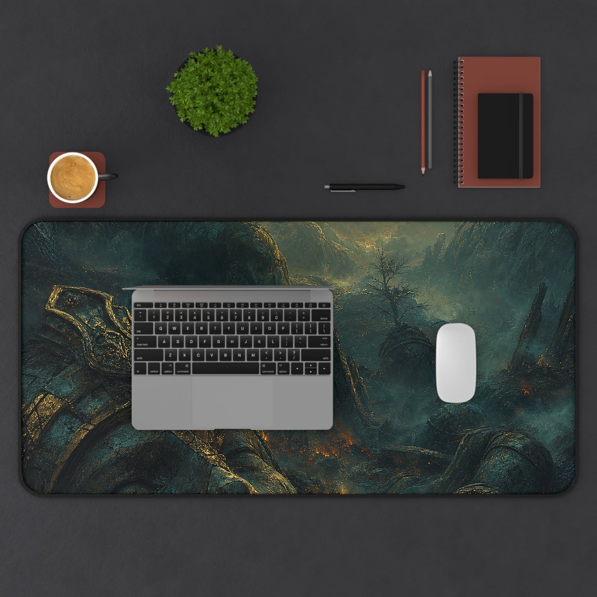Graveyard Of Giants - Dark Fantasy Gaming Desk Mat - Moikas