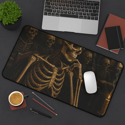 Humskeleton In Classroom - Dark Academia Gaming Desk Mat - Moikas