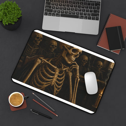 Humskeleton In Classroom - Dark Academia Gaming Desk Mat - Moikas