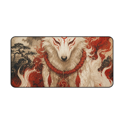 Inugami Dog Spirit - Japanese Mythology Gaming Desk Mat - Moikas