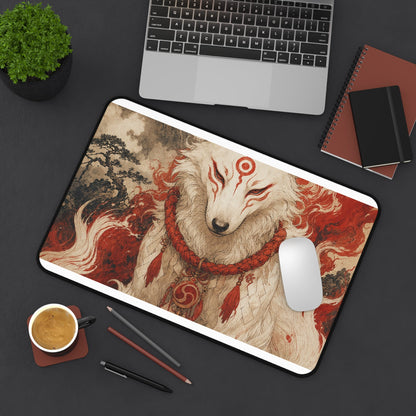 Inugami Dog Spirit - Japanese Mythology Gaming Desk Mat - Moikas
