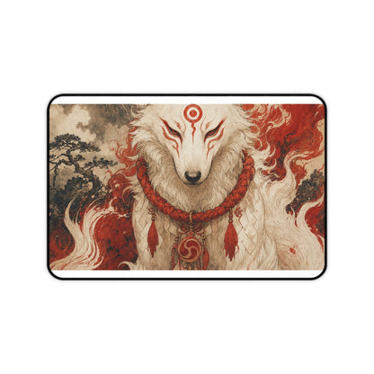 Inugami Dog Spirit - Japanese Mythology Gaming Desk Mat - Moikas