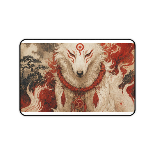 Inugami Dog Spirit - Japanese Mythology Gaming Desk Mat - Moikas