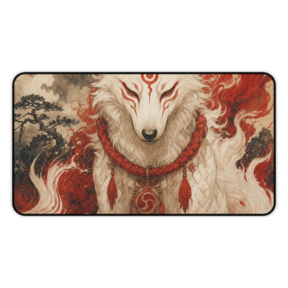 Inugami Dog Spirit - Japanese Mythology Gaming Desk Mat - Moikas