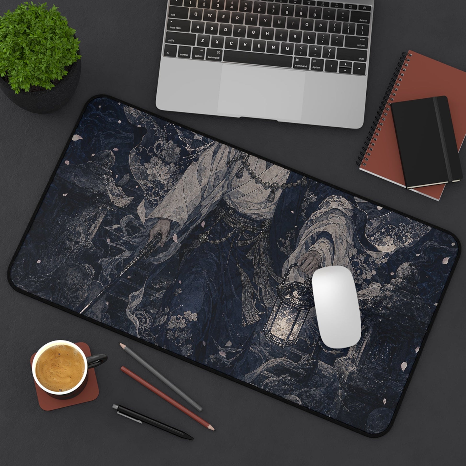 Izanagi Descending To Yomi - Japanese Mythology Gaming Desk Mat - Moikas