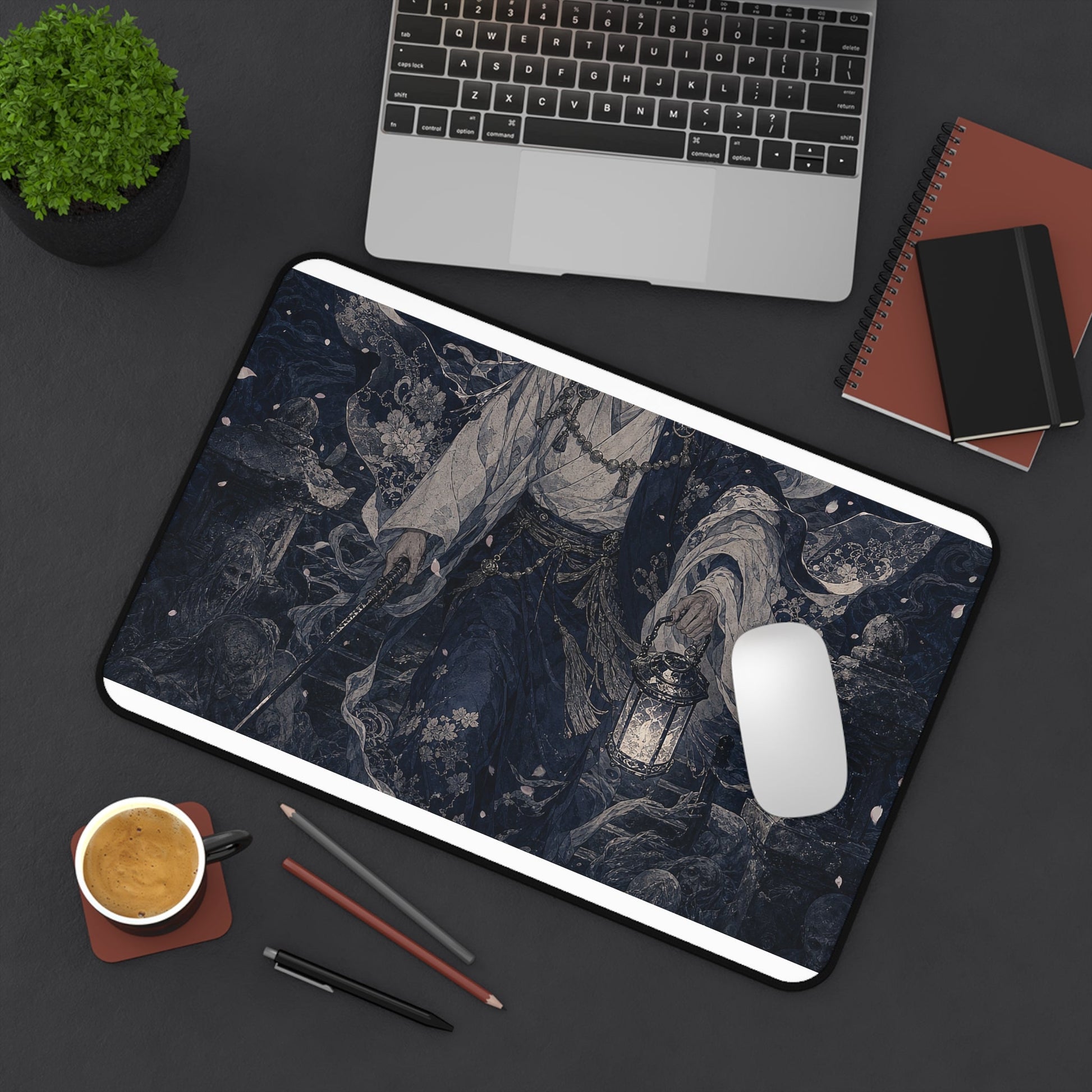 Izanagi Descending To Yomi - Japanese Mythology Gaming Desk Mat - Moikas
