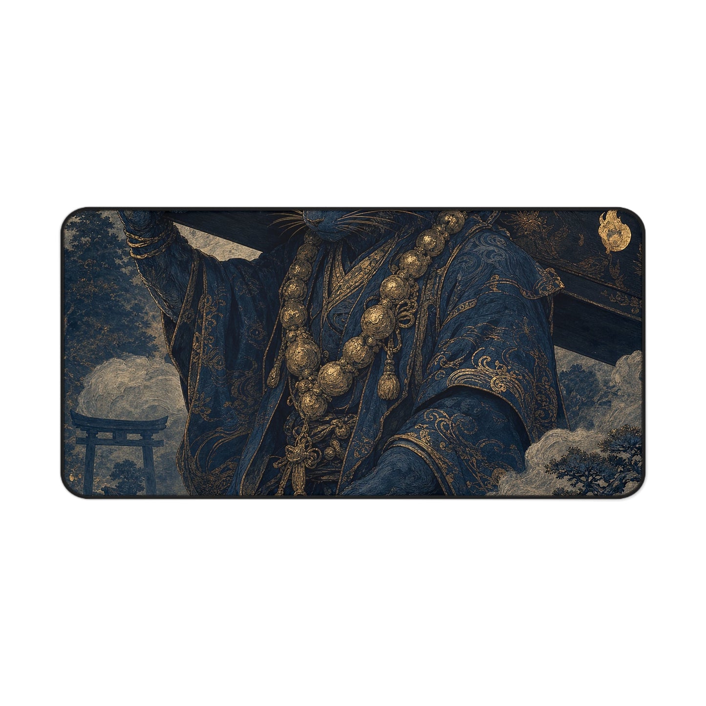 Kashcat Demon Carrying Coffin - Japanese Mythology Gaming Desk Mat - Moikas