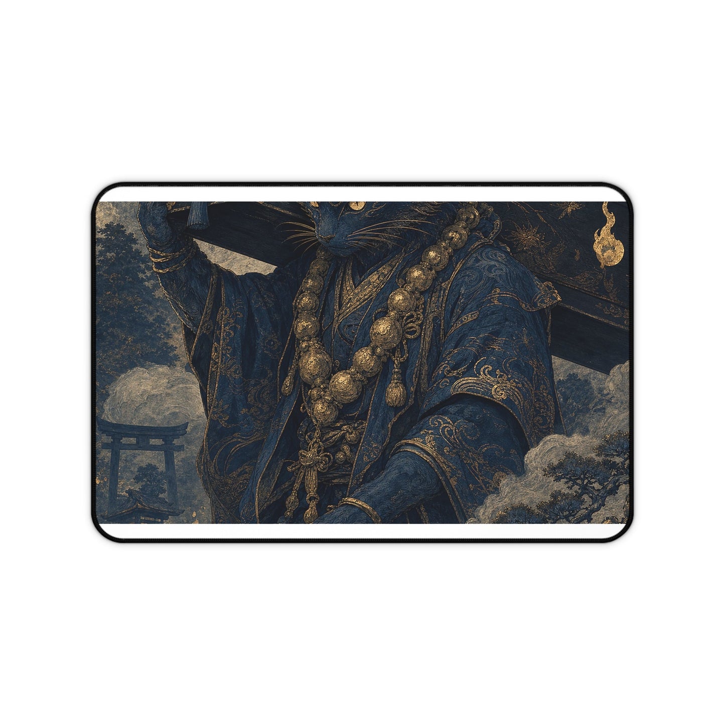 Kashcat Demon Carrying Coffin - Japanese Mythology Gaming Desk Mat - Moikas