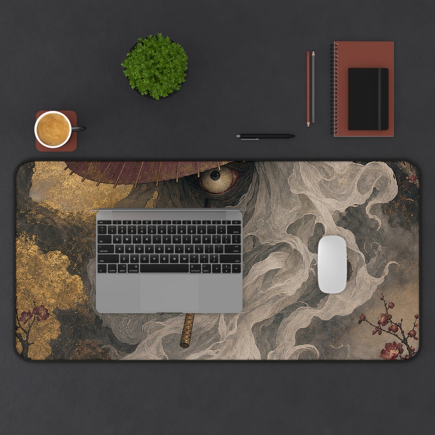 Kasobake Umbrellghost - Japanese Mythology Gaming Desk Mat - Moikas