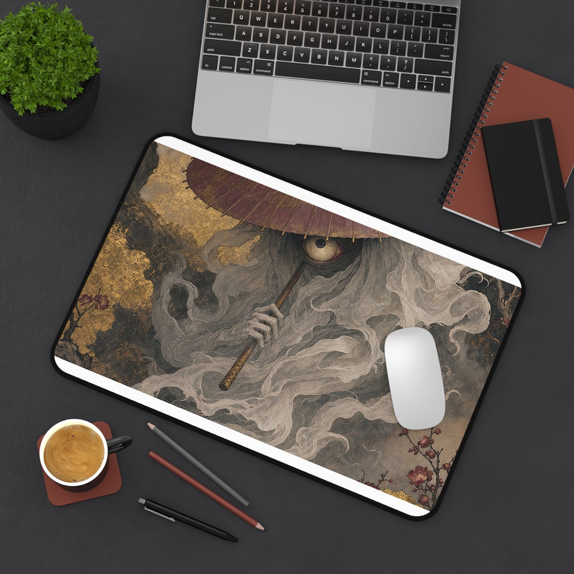 Kasobake Umbrellghost - Japanese Mythology Gaming Desk Mat - Moikas