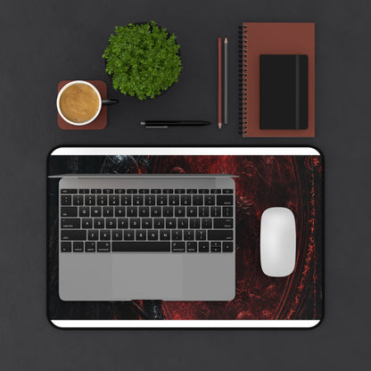 Knight Before Mirror Of Souls - Dark Fantasy Gaming Desk Mat - Moikas