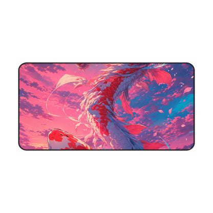 Koi Fish Transforming Into Dragon - Anime Manga Gaming Desk Mat - Moikas