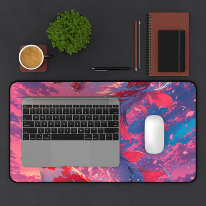 Koi Fish Transforming Into Dragon - Anime Manga Gaming Desk Mat - Moikas