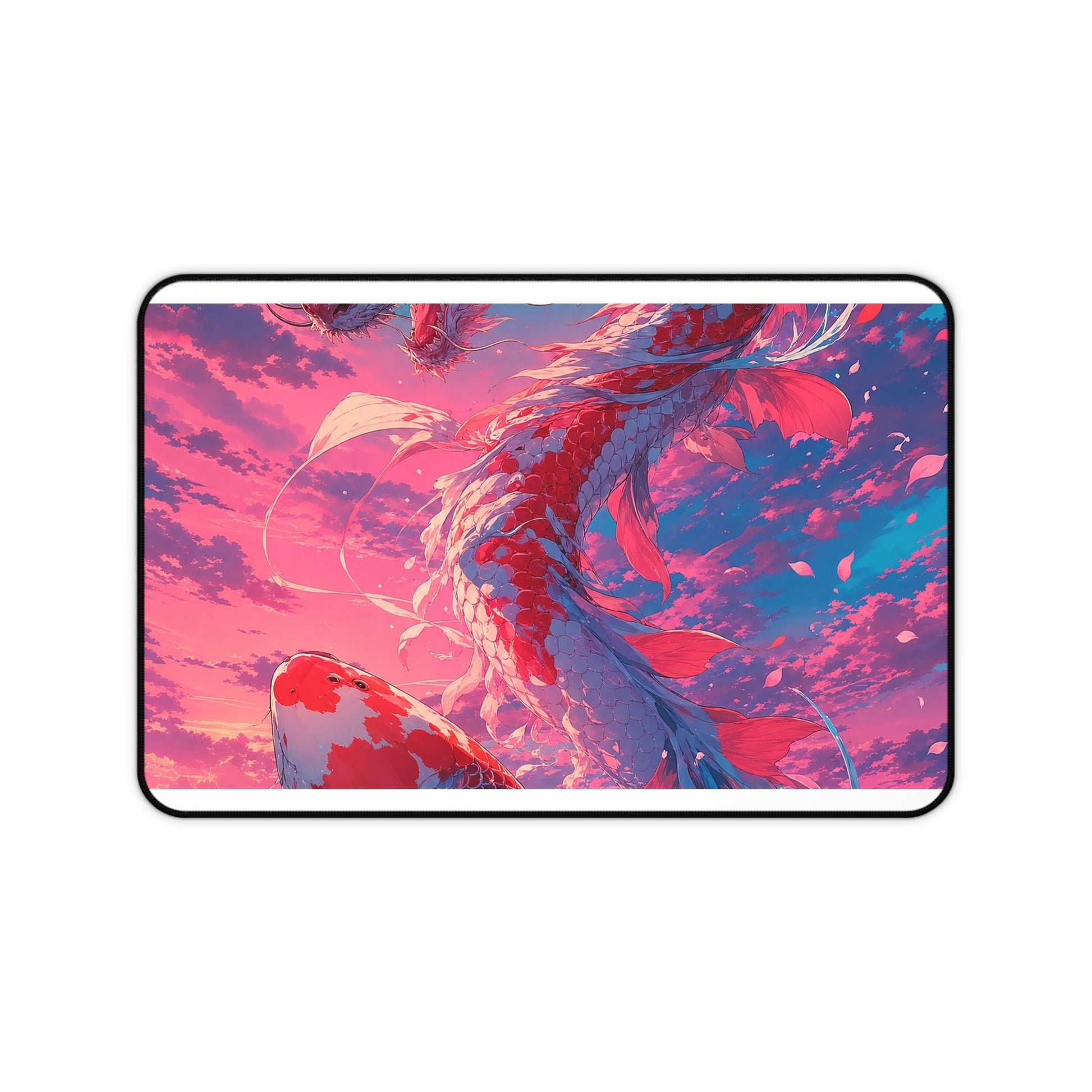 Koi Fish Transforming Into Dragon - Anime Manga Gaming Desk Mat - Moikas
