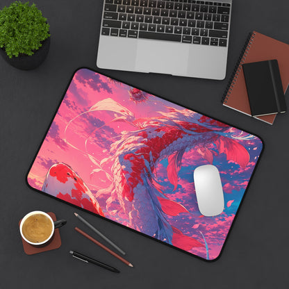 Koi Fish Transforming Into Dragon - Anime Manga Gaming Desk Mat - Moikas