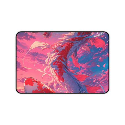 Koi Fish Transforming Into Dragon - Anime Manga Gaming Desk Mat - Moikas